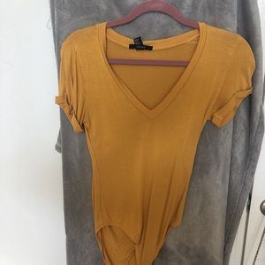 Yellow bodysuit